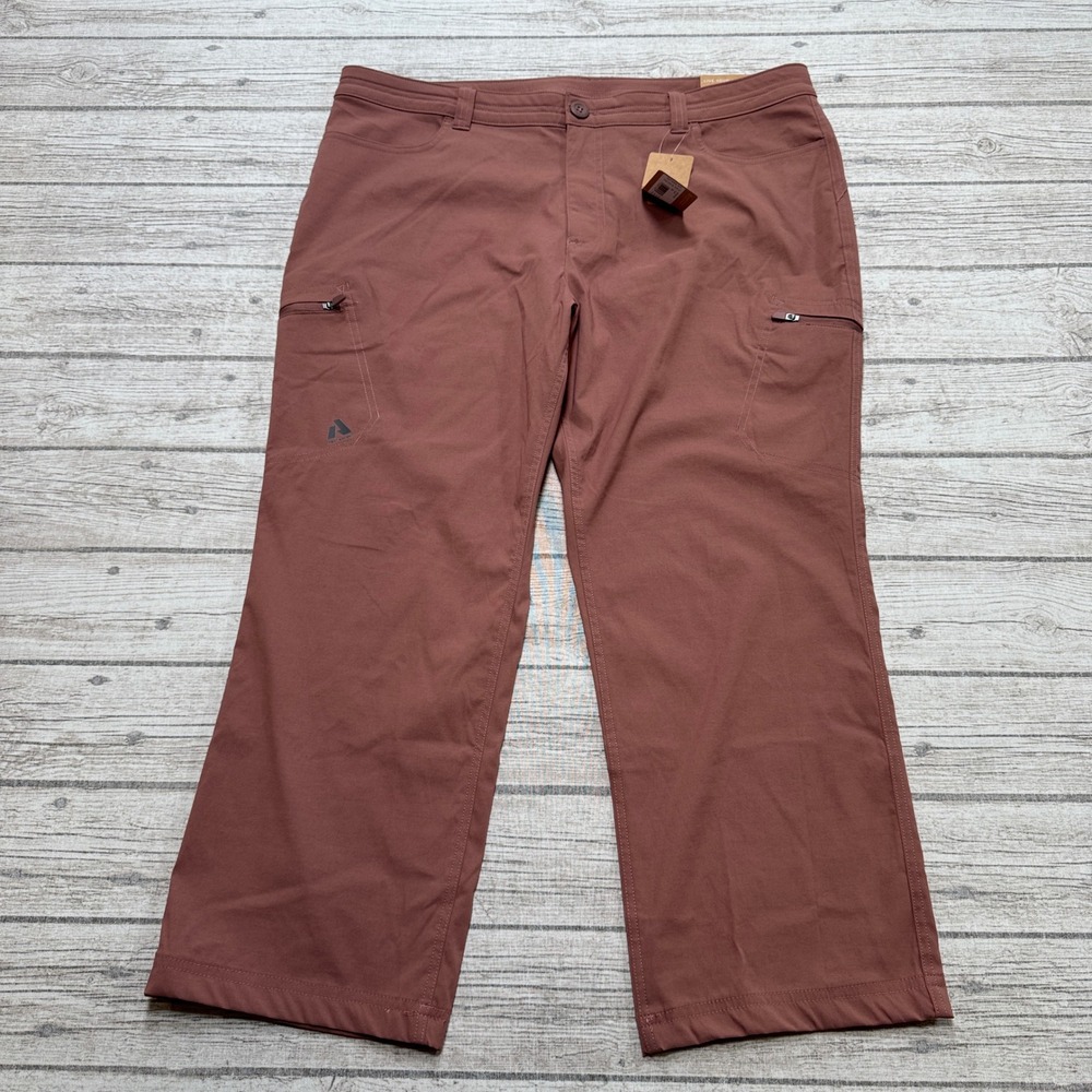 NEW Eddie Bauer Pants Women's 16 Brown First Ascent Straight Leg Hiking Outdoor